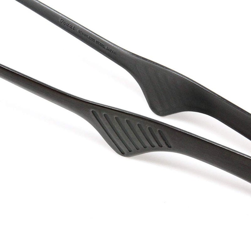 ãƒˆãƒ¼ãƒ€ã‚¤(Todai) Todai 9.4-Inch Stainless Steel Non-Slip Yakiniku BBQ Tongs (Black) - Image 3